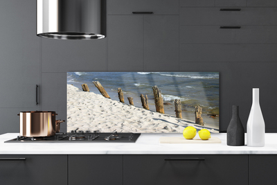 Stenska plošča za kuhinjo Plaža morje landscape