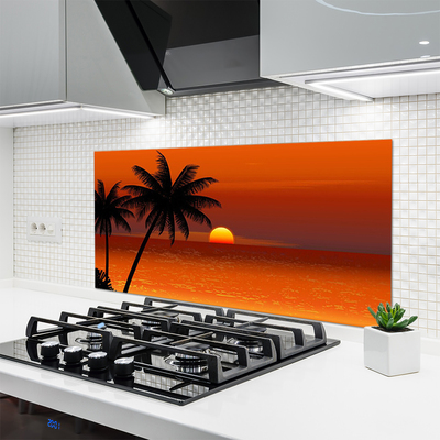 Stenska plošča za kuhinjo Palma sea sun landscape