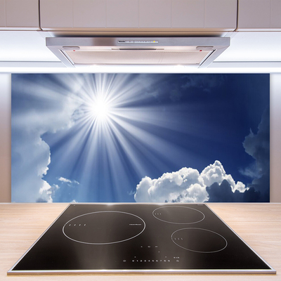 Stenska plošča za kuhinjo Sonce landscape