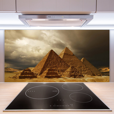 Stenska plošča za kuhinjo Piramide arhitektura