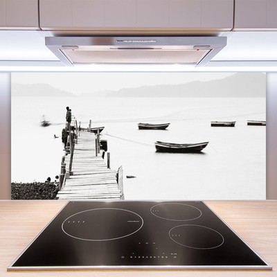 Stenska plošča za kuhinjo Večina čolni arhitektura