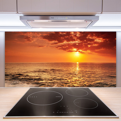 Zidna obloga za kuhinju Sea sun landscape