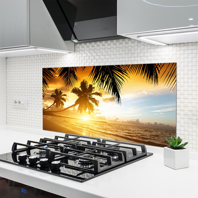 Zidna obloga za kuhinju Palm beach sea landscape