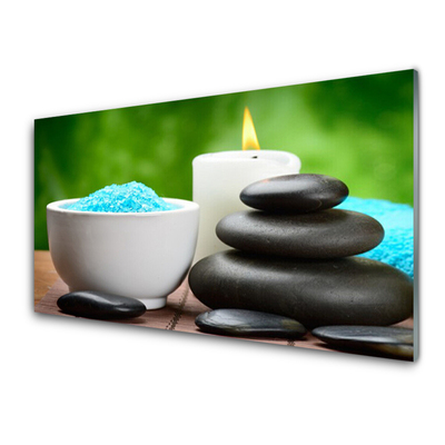 Zidna obloga za kuhinju Salt candle art