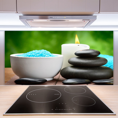 Zidna obloga za kuhinju Salt candle art