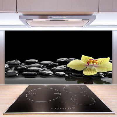 Zidna obloga za kuhinju Črn cvet kuhinja