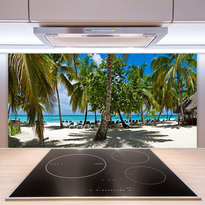 Zidna obloga za kuhinju Plaža palm trees landscape