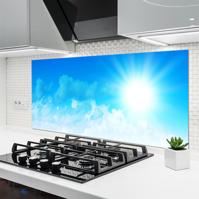 Zidna obloga za kuhinju Sun sky landscape