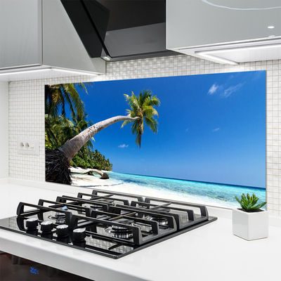 Zidna obloga za kuhinju Palm beach sea landscape