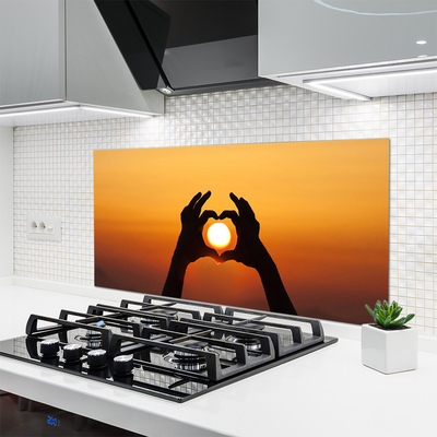 Zidna obloga za kuhinju Roke heart ljubezen sun