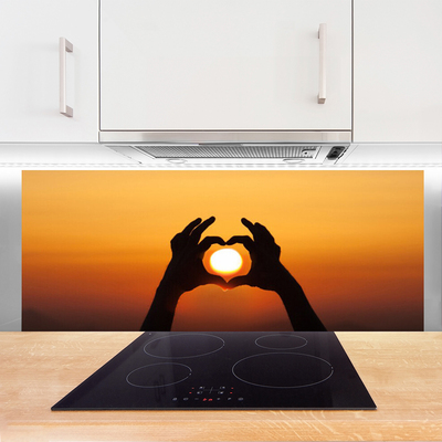 Zidna obloga za kuhinju Roke heart ljubezen sun