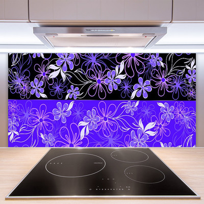 Zidna obloga za kuhinju Abstract art designs cvetje