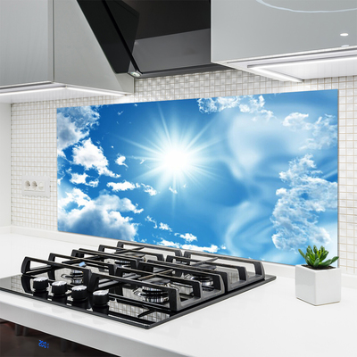 Zidna obloga za kuhinju Blue sky sun oblaki