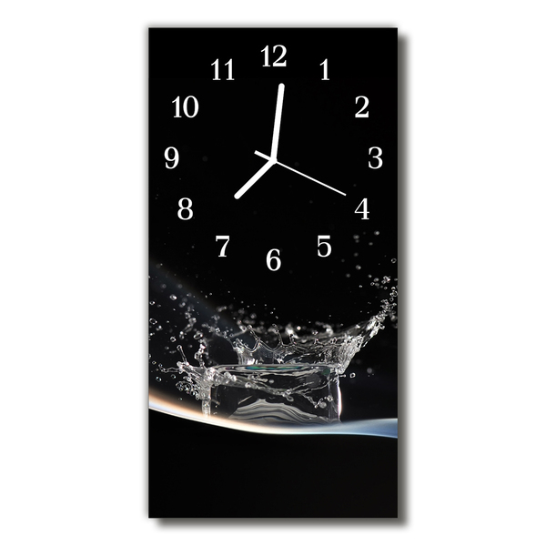 Steklena navpična ura Kuhinjski kapljica vode
