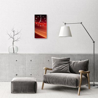 Steklena navpična ura Art rjave krivulje