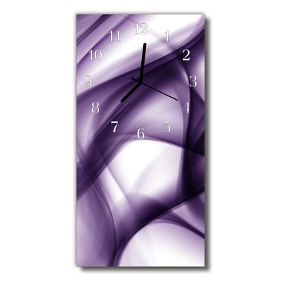 Steklena navpična ura Art abstrakcija vijolična