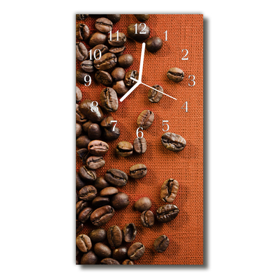 Steklena navpična ura Kuhinja za kavo v zrnju rjava