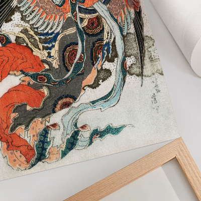 Eleganten plakat za dnevno sobo Japonski Hokusai v vintage stilu ukiyo-e