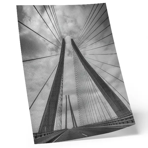 Premium stenski plakat vrvni most z elementi moderne elegance in simetrije