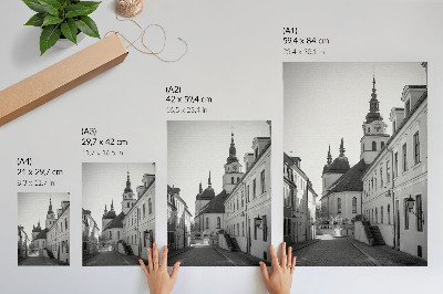Eleganten plakat za dnevno sobo Zgodovinske stavbe, eleganca, arhitekturni detajli