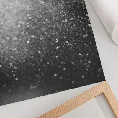 Eleganten plakat za dnevno sobo nežna svetlo siva bokeh eleganca