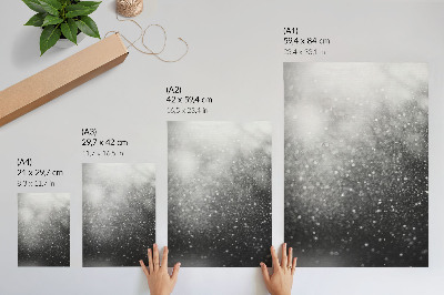 Eleganten plakat za dnevno sobo Nežna svetlo siva bokeh elegancija
