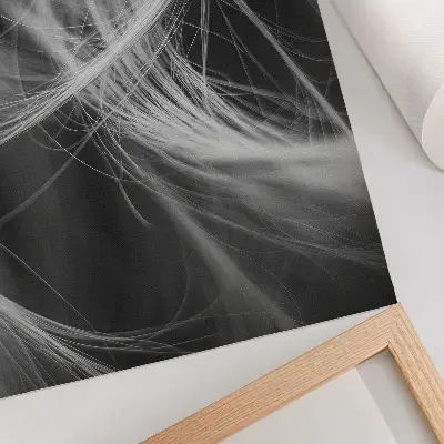 Abstraktni plakat z nežnimi linijami v modernem slogu eleganten dekor za dnevno sobo