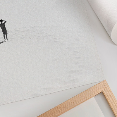 Premium stenski plakat Minimalizem, samota, prostor, mir.
