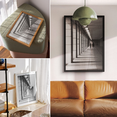 Plakat Simetrija dolgih senc moderne arhitekture