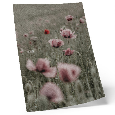 Premium stenski plakat Pastelni maki romantično vzdušje subtilno cvetje