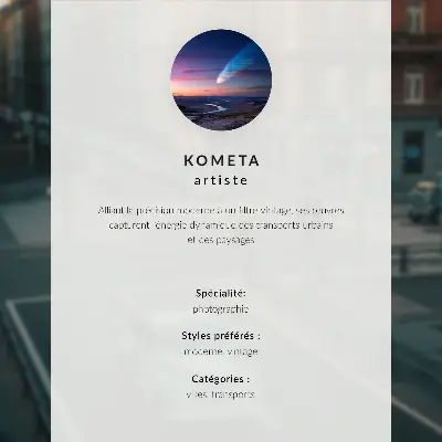 Stenski plakat stanovanjske hiše z retro avtomobilom ob sončnem zahodu