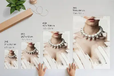 Umetniški plakat z motivom lobanje eleganten dekor za dnevno sobo v modernem kontrastnem slogu