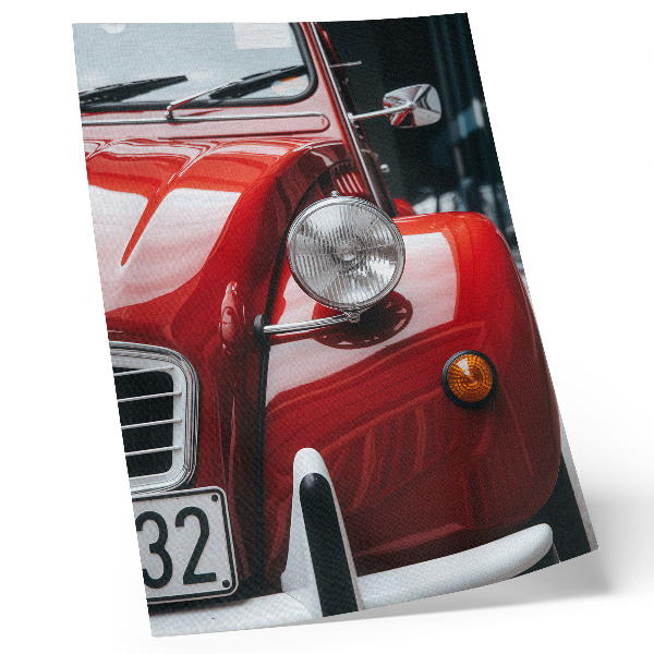 Eleganten plakat za dnevno sobo Klasični avtomobil, izrazne podrobnosti, retro vzdušje