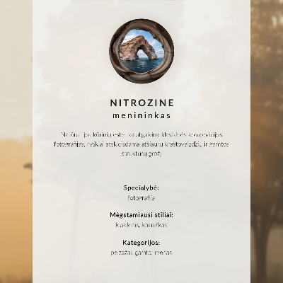 Premium stenski plakat Gore, jezero, megla, mir, harmonija, narava