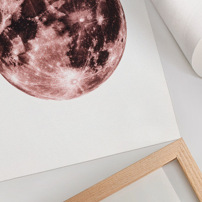 Umetniški tisk na platno Prevladovanje toplih odtenkov, podrobnosti lune