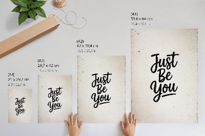 Premium stenski plakat Minimalizem, eleganca, motivacija, črno-beli kontrast