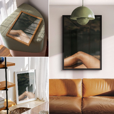 Eleganten plakat za dnevno sobo Minimalistična lepota v naravnem okolju
