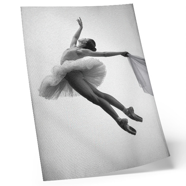 Premium stenski plakat Balerina v gibanju z gracioznostjo in lahkotnostjo
