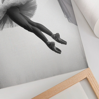 Premium stenski plakat Balerina v gibanju z gracioznostjo in lahkotnostjo