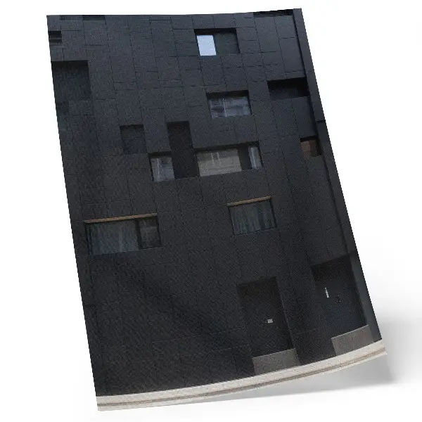 Premium stenski plakat minimalistična fasada z geometrijskimi oblikami v harmoniji