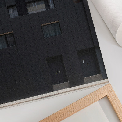 Premium stenski plakat Minimalistična fasada, geometrijske oblike, harmonija