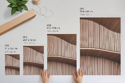 Plakat Bež svetlo moderne lesene plošče