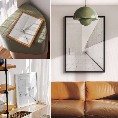 Umetniški tisk na platno Minimalistična geometrijska arhitektura