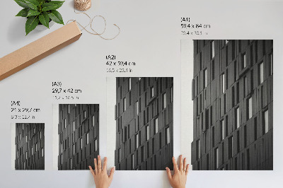 Eleganten plakat za dnevno sobo Grafitne geometrijske oblike v modernem slogu