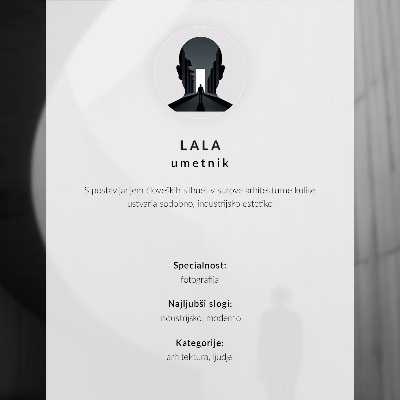 Premium stenski plakat Minimalistična perspektiva linij senc predora