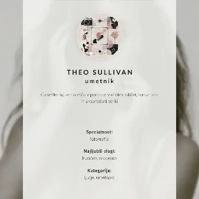 Stenski plakat ženska v ogledalu s pridihom miru v toplih barvah