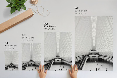 Plakat Notranjost modernih linij dinamične kompozicije minimalizem