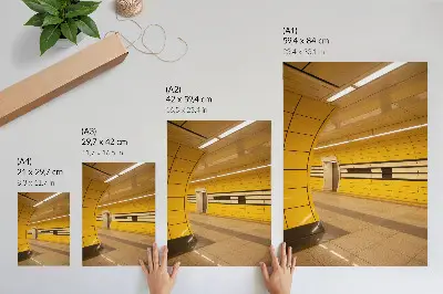 Plakat svetli dinamični vzorci s futurističnim in harmoničnim prostorom
