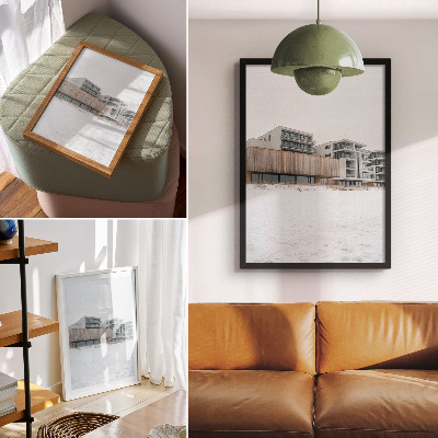 Premium stenski plakat Moderne stavbe minimalistična arhitektura