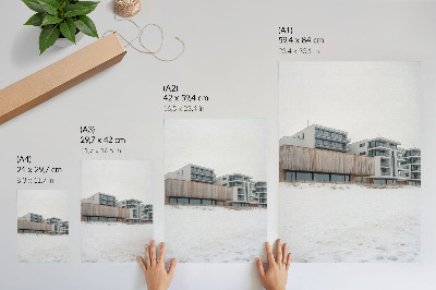 Premium stenski plakat Moderne stavbe minimalistična arhitektura
